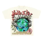 White/Cream Hellstar Studios Heaven on Earth T-shirts - Image 3
