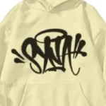 Cream Syna World Syna Logo Hoodie - Image 2