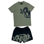 Green/Black Central Cee Syna World Short Set