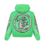 Green Hellstar Graffiti Zip-Up Hoodie - Image 2