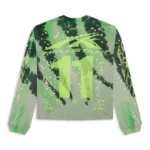 Green Hellstar Studios Tye-Dye Moto Longsleeve - Image 2