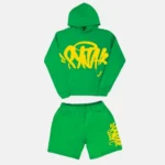 Green Team SYNA Logo Hoodie and Shorts Set