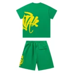 Green/Yellow Syna World Syna Logo Short Set - Image 2