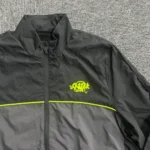 Grey/Black/Volt SYNA Logo Zip-Up Shell Tracksuit - Image 4