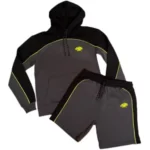 Grey/Black/Yellow Syna World Pipe Hoodie and Short Set
