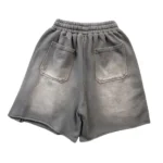 Pink & Grey Hellstar Studios Snap Sweatshorts - Image 5