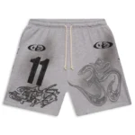 Grey Hellstar Yoga Shorts