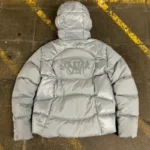 Grey SYNA Wave Puffer Jacket