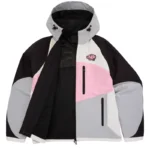 Grey/Pink SYNA World Dynamic Track Zip-Up Jacket - Image 3