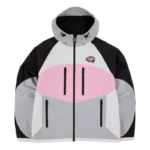 Grey/Pink SYNA World Dynamic Track Zip-Up Jacket