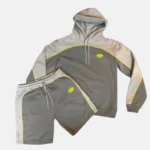 Grey/Volt Syna World Pipe Hoodie and Short Set