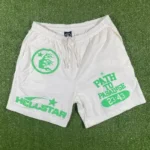 White/Green Capsule 7 Paradise Hellstar Shorts
