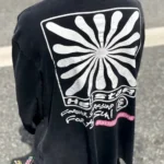 Black Smile You're in Paradise Hellstar Long Sleeve Shirt - Image 5