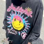 Black Smile You're in Paradise Hellstar Long Sleeve Shirt - Image 6