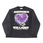 Black Hellstar Studios x Metro Boomin Heart On Fire L/S Tee