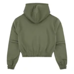 Black/Khaki Women's LIL SYNA Rhinestone Zipper Hoodies - Image 4
