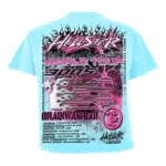 Light Blue Hellstar Studios Neuron Tour T-Shirt - Image 2