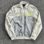 Light Grey/Volt SYNA Logo Zip-Up Shell Jacket