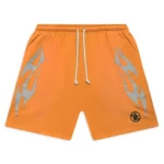 Orange Hellstar Studios Flame Shorts