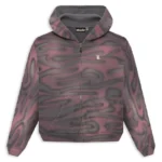 Pink Hellstar Path to Paradise Airbrush Zip-Up Hoodie