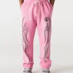 Hellstar Studios Pink Flame Sweatpants