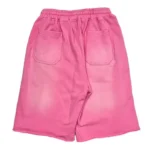 Pink & Grey Hellstar Studios Snap Sweatshorts - Image 2