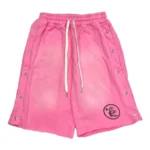 Pink & Grey Hellstar Studios Snap Sweatshorts