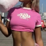 Woman's Pink Syna World T-shirt - Image 2