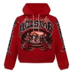 Red Hellstar Halloween Skeleton Airbrushed Hoodie