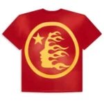 Yellow and Red Hellstar studios No Guts No Glory Tee - Image 2