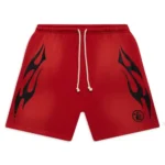 Red Hellstar Studios Flame Shorts