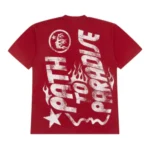 Red Hellstar Records Jesus Emblem T-shirt - Image 2