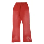 Red Hellstar Studios Racer Flame Flare Sweatpants - Image 2