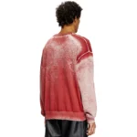 Red Hellstar x Diesel K-Belez Reverse Print Logo Jumper - Image 3