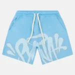 Sky Blue Syna World Syna Logo Short Set - Image 2