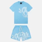 Sky Blue Syna World Syna Logo Short Set