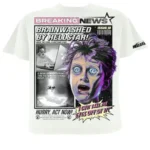 White Hellstar Studios Breaking News T-shirt