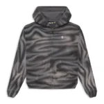 White Hellstar Classic Logo Airbrush Zip-Up Hoodie