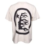 White Hellstar Classic Rhinestone Logo T-Shirt - Image 2
