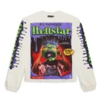 White Hellstar Horror Book Longsleeve