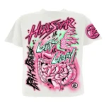 Pink/White No Guts No Glory Hellstar T-Shirt