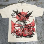 White and Black Hellstar Studios Bigger Than Satan Shirts
