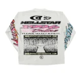 White Hellstar Studios Pixel Long Sleeves Tee - Image 2