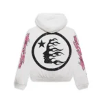 White Hellstar Records Glitter Zip-Up Hoodie - Image 2