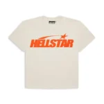 White/Orange Hellstar Records Classic T-Shirt