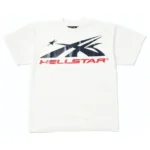 White Hellstar Records Sport Logo Gel Tee