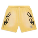 Yellow Hellstar Flame Shorts