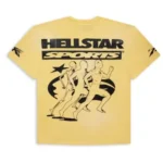 Unisex Black/Yellow Hellstar Studios Marathon T-shirt - Image 2