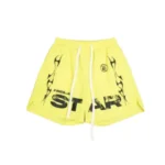 Hellstar Studios Yellow Flame Shorts