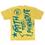 Yellow Hellstar Jesus Emblem T-shirt - Image 2